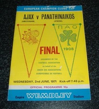 Ajax panathinaikos 1971 for sale  UK