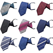 Usado, Gravata masculina listrada de negócios 7 cm com zíper festa de casamento gravata formal de alta qualidade comprar usado  Enviando para Brazil