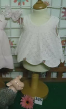 Robe Vêtement vintage année 1950 fille 6 Mois été robe blanche rose fleurie, usado comprar usado  Enviando para Brazil