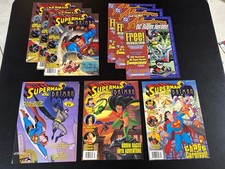Lote de 13 revistas de Superman y Batman (1993) + 2 carteles.  1-2, 4-8. segunda mano  Embacar hacia Mexico