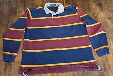 Camisa polo Ralph Lauren rugby listrada manga longa vintage década de 1990 masculina XXL comprar usado  Enviando para Brazil