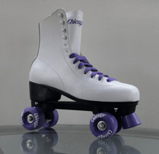 Patins femininos Chicago White/Purple Wheels tamanho 10 CRS300 com caixa comprar usado  Enviando para Brazil