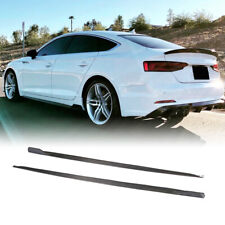 Para AUDI A5 S5 Sline 4 portas 18-20 saias laterais de fibra de carbono extensão spoiler labial comprar usado  Enviando para Brazil