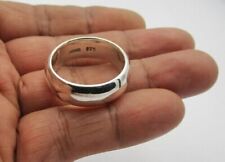Anillo de plata esterlina 925 sólido anillo de banda ancha anillo hecho a mano todos los tamaños segunda mano  Embacar hacia Mexico