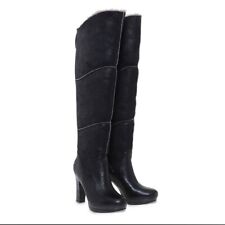Ugg black leather for sale  MANCHESTER