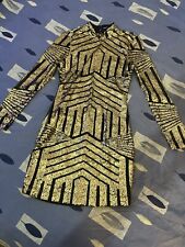 Boohoo gold sequin for sale  WOLVERHAMPTON