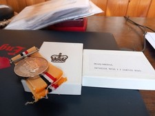 Iraq medal box for sale  BANWELL