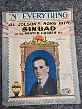 1918 jolson sheet for sale  Woodsfield