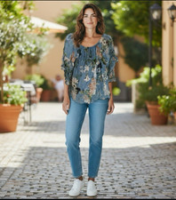 Usado, Viola Borghi Top de Seda Grande Fluido Floral Romântico Feminino comprar usado Usado, Viola Borghi Top de Seda Grande Fluido Floral Romântico Feminino comprar usado  Enviando para Brazil