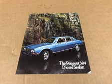 Folheto vendedor vintage Peugeot 504 diesel sedã concessionária comprar usado  Enviando para Brazil