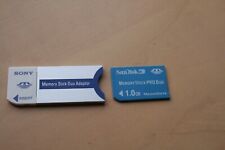 ADAPTADOR SONY MEMORY STICK PRO DUO MSAC-M2 + CARTÃO DE MEMÓRIA PRO DUO 1GB comprar usado  Enviando para Brazil