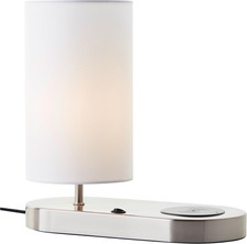 Lampa stołowa Brilliant nowoczesna, ładowanie bezprzewodowe, przełącznik uchylny, biała na sprzedaż  PL