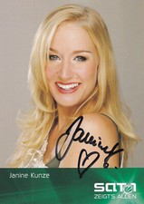 Autogramm janine kunze gebraucht kaufen  Buxtehude