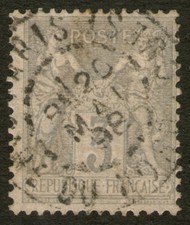 França 1877-1900, Pax e Mercur, selo usado, CV ~US$ 3,4 comprar usado  Enviando para Brazil