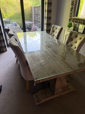 Solid wood dining for sale  WOLVERHAMPTON