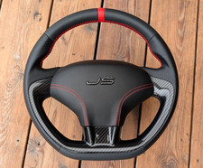 Volante NUOVA PELLE per Ligier JS 50 Sport JS 60 Carbon Trim Red Stitch comprar usado  Enviando para Brazil