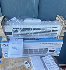 NUEVO EVO Ventilador de Ventana Oscilante de Bajo Perfil Circulador de Aire 4 Velocidades Flujo de Aire, Blanco segunda mano  Embacar hacia Mexico