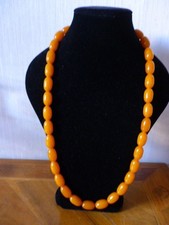 Collier bakelite butterscotch d'occasion  Craponne