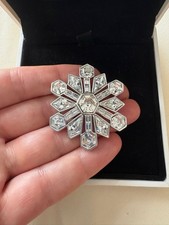 Swarovski snowflake brooch for sale  SLOUGH