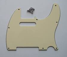 Usado, Tele Scratch Plate Tele Guitarra Pickguard Creme Leve 8 Furos para Telecaster  comprar usado  Enviando para Brazil
