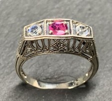 Ring rubin mondstein gebraucht kaufen  Berlin