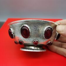 Colección de objetos antiguos y antiguos, cuencos de rubí y plata, segunda mano  Embacar hacia Mexico