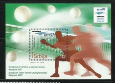 SERBIA. Año: 2007. Tema: DEPORTES. TENIS DE MESA. comprar usado  Enviando para Brazil