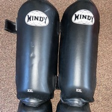 Usado, Caneleiras Windy MMA L Muay Thai, tamanho XXLarge. Preto, limpo, resistente. Embc comprar usado  Enviando para Brazil