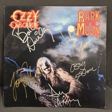 Ozzy Osbourne Assinado LP Bark at the moon HW Masterdisk, 5 membros, Original, Vin comprar usado  Enviando para Brazil
