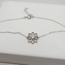 Tornozeleira de flor de opala Aleure Precioso prata esterlina criada em laboratório comprar usado  Enviando para Brazil