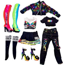 Lote de sapatos roupas de boneca Rainbow High Amaya Raine Series 2 estilos Avery comprar usado  Enviando para Brazil