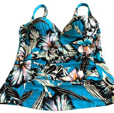 Turquoise floral tankini for sale  PAIGNTON