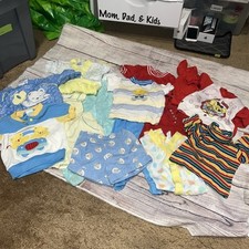 Lote de 15 peças de roupas masculinas vintage para bebês anos 80, 90, 00s 0-12 meses feitas nos EUA comprar usado  Enviando para Brazil