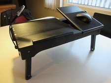 COMPUTADOR PORTÁTIL DOBRÁVEL AJUSTÁVEL NOTEBOOK MESA CAMA MESA COM LUZ comprar usado  Enviando para Brazil