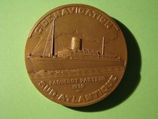 Médaille paquebot pasteur d'occasion  Saint-Chéron