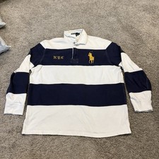 Polo Ralph Lauren Masculino L Quarto Zíper Pônei Grande Inglês Antigo NYC Crista Rugby comprar usado Polo Ralph Lauren Masculino L Quarto Zíper Pônei Grande Inglês Antigo NYC Crista Rugby comprar usado  Enviando para Brazil