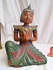 Bouddha bois polychrome d'occasion  Salon-de-Provence