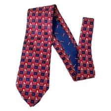 Gravata masculina Tommy Hilfiger Dogs And Bones gravata vermelha azul e verde comprar usado  Enviando para Brazil