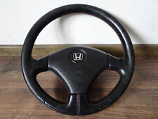 Volante de couro Honda Sport fabricante de equipamento original preto e vermelho euro JDM EDM não-SRS RARO! comprar usado  Enviando para Brazil