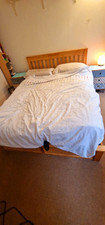 Wood ottoman storage for sale  LONDON