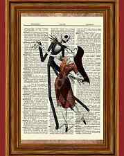 Jack Skellington Sally Dicionário pôster impressão arte Pesadelo Antes do Natal comprar usado  Enviando para Brazil