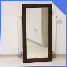 II wojna światowa wiszące na ścianie brązowe drewniane lustro garderoby prostokąt 95cm na sprzedaż  PL