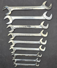 Ferramentas de encaixe, 9 peças conjunto de chaves de ponta aberta cabeça angular de quatro vias, 3/8"-1", VS12-32, usado comprar usado  Enviando para Brazil