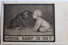 Cartão postal antigo vintage desenho animado cujo bebê é OO lembrança padrão comprar usado  Enviando para Brazil