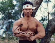 FOTO AUTOGRAFADA ASSINADA POR BOLO YEUNG 8x10 bloodsport rara beckett bas testemunhada, usado comprar usado  Enviando para Brazil