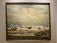 Oil canvas seascape for sale  LONDON
