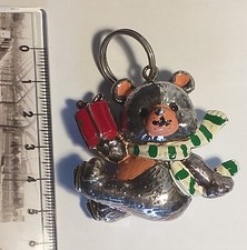 Portachiavi orsetto argento usato  Padova