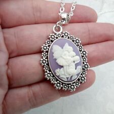 Fairy necklace cameo for sale  WOODBRIDGE