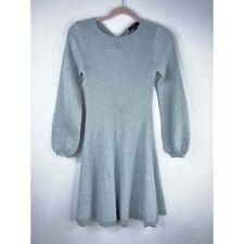 Vestido J Crew Lurex Twist Back Gris Plateado Mini Mezcla de Lana Fiesta Corto Talla XXS segunda mano  Embacar hacia Argentina