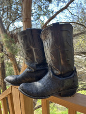 Mens black lucchese for sale  Austin